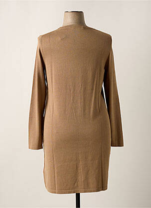 Robe pull tissage chiné manches longues marron ESPRIT femme