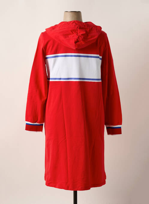 Robe mi-longue manches longues manches longues rouge SHEEGO femme