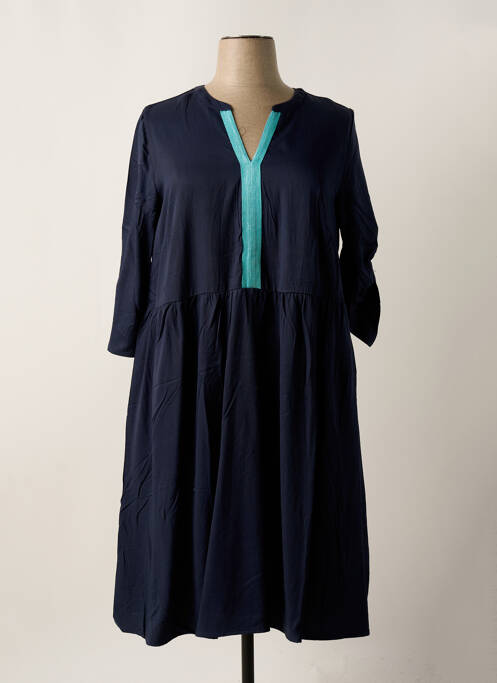 Robe mi-longue bleu SHEEGO pour femme