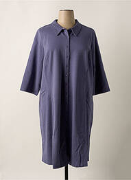 Robe mi-longue manches 3/4 manches 3/4 bleu SHEEGO femme