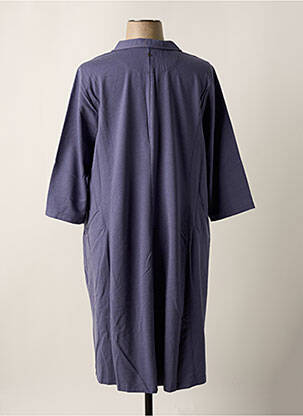 Robe mi-longue manches 3/4 manches 3/4 bleu SHEEGO femme