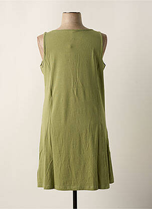 Robe courte sans manche sans manche vert SHEEGO femme
