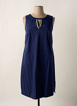 Robe mi-longue bleu SHEEGO pour femme