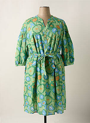 Robe mi-longue vert TRIANGLE pour femme