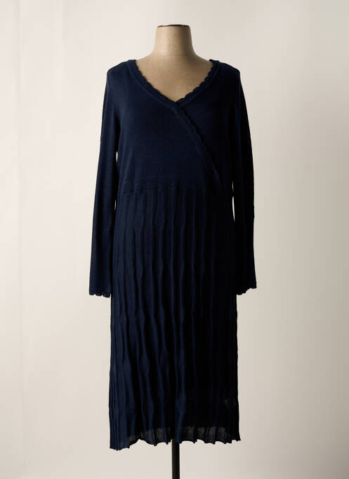 Robe mi-longue bleu SHEEGO pour femme