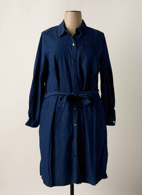 Robe mi-longue bleu SHEEGO pour femme