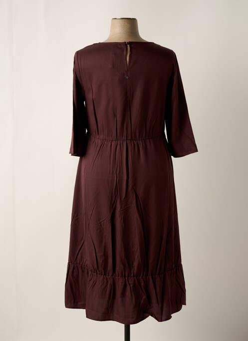 Robe mi-longue marron SHEEGO pour femme