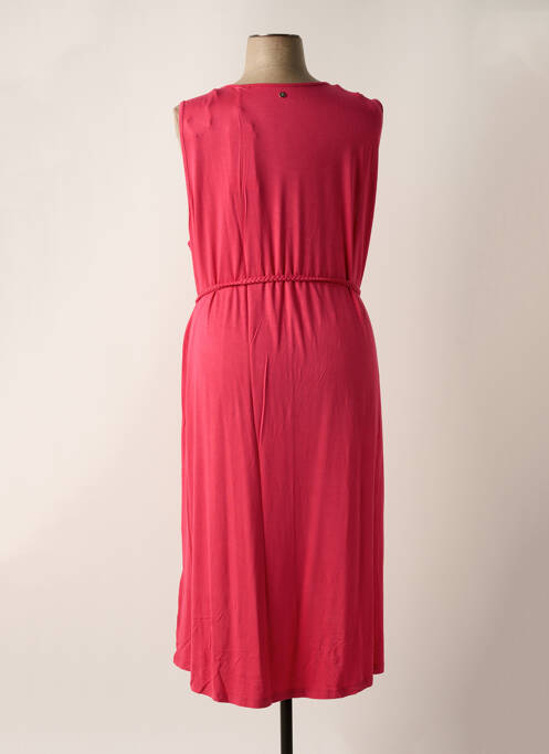 Robe mi-longue rose SHEEGO pour femme