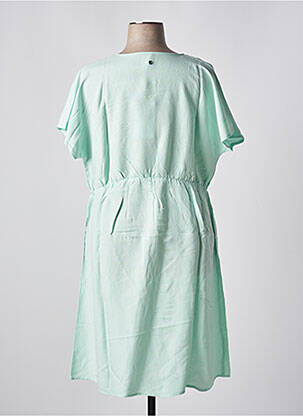Robe mi-longue manches courtes manches courtes vert SHEEGO femme