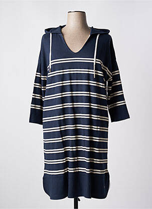 Robe mi-longue manches 3/4 manches 3/4 bleu SHEEGO femme