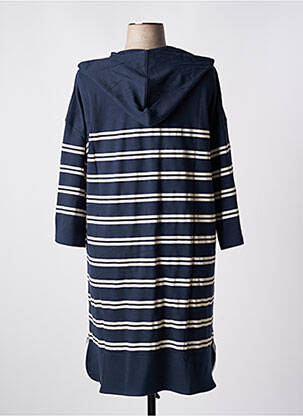Robe mi-longue manches 3/4 manches 3/4 bleu SHEEGO femme