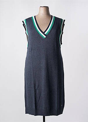 Robe mi-longue sans manche sans manche bleu SHEEGO femme
