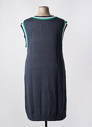 Robe mi-longue sans manche sans manche bleu SHEEGO femme
