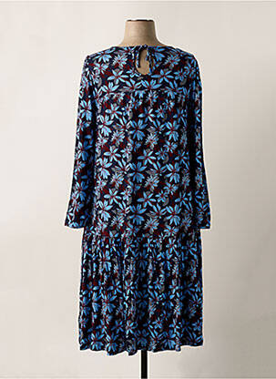 Robe longue manches longues manches longues bleu SHEEGO femme