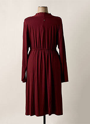 Robe longue manches longues manches longues rouge SHEEGO femme