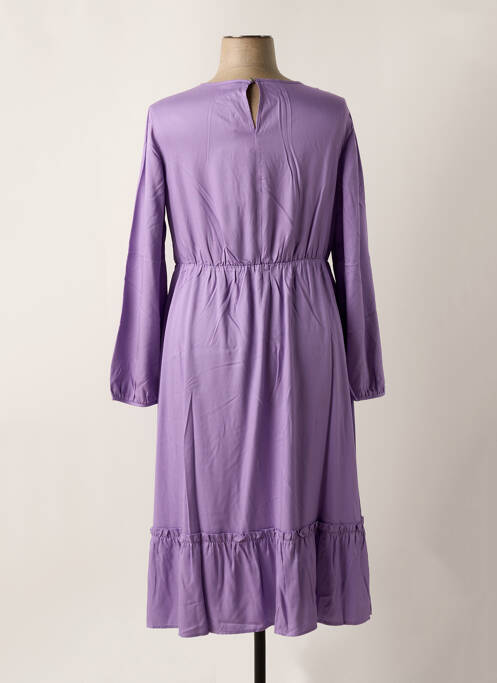 Robe mi-longue violet SHEEGO pour femme