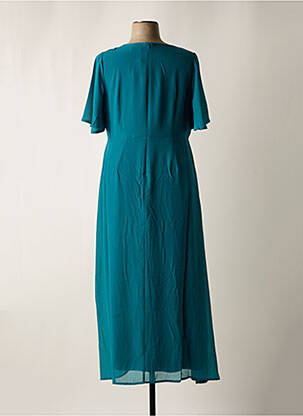 Robe longue manches courtes manches courtes vert SHEEGO femme