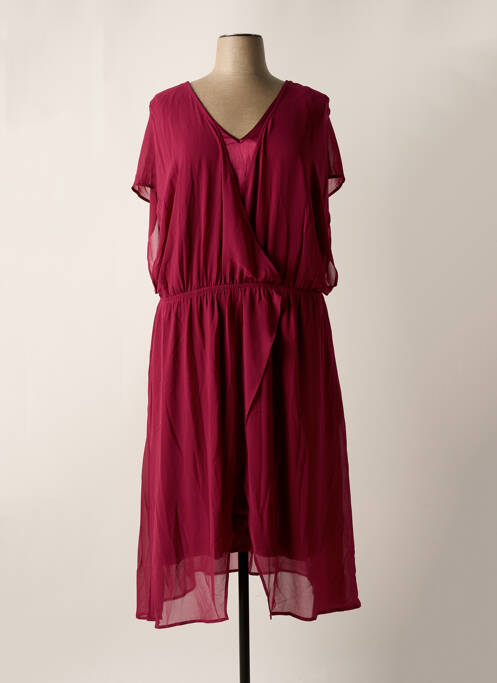 Robe mi-longue rouge SHEEGO femme