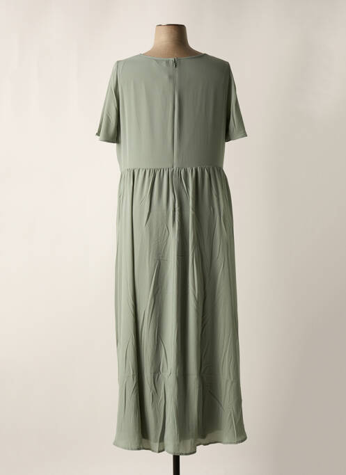 Robe longue vert SHEEGO pour femme