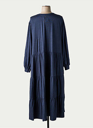Robe longue manches longues manches longues bleu SHEEGO femme