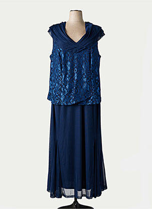 Robe longue sans manche sans manche bleu SHEEGO femme