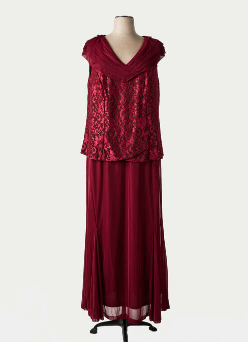 Robe longue rouge SHEEGO pour femme