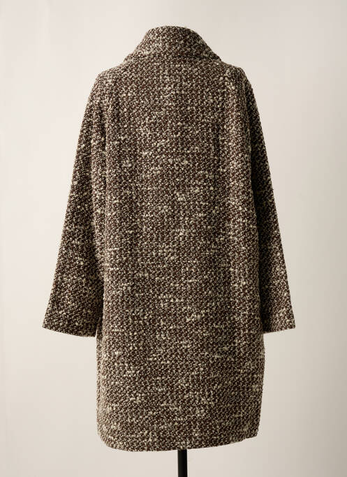 Manteau long marron LINEA TESINI femme