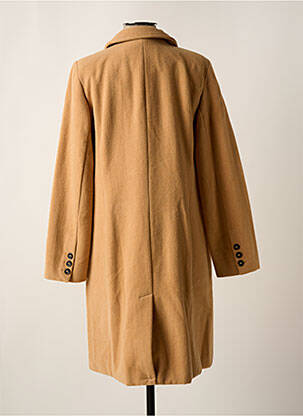 Manteau long coupe droite sans capuche beige HEINE femme