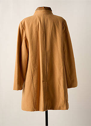 Manteau long coupe droite sans capuche beige HEINE femme