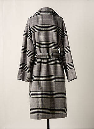 Manteau long coupe cintrée sans capuche gris HEINE femme