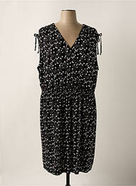 Robe mi-longue manches courtes manches courtes noir SHEEGO femme