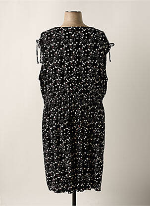 Robe mi-longue manches courtes manches courtes noir SHEEGO femme