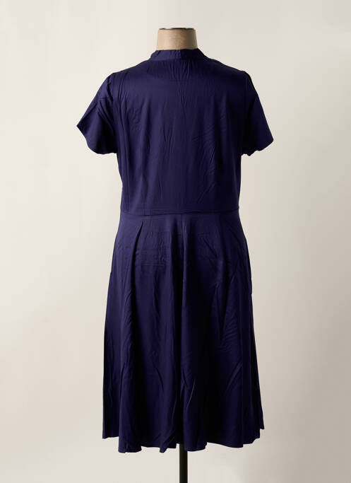 Robe mi-longue manches courtes manches courtes bleu SHEEGO femme