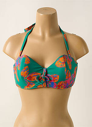 Haut de maillot de bain stretch haut bandeau vert SIMONE PERELE femme
