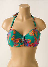 Haut de maillot de bain stretch haut bandeau vert SIMONE PERELE femme