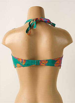 Haut de maillot de bain stretch haut bandeau vert SIMONE PERELE femme