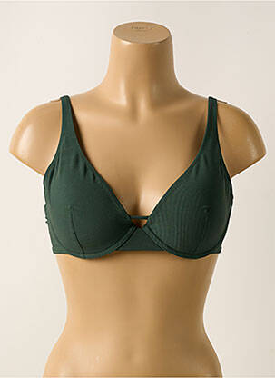 Haut de maillot de bain stretch haut soutien-gorge moulé vert SIMONE PERELE femme