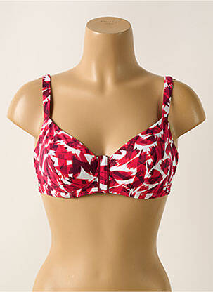 Haut de maillot de bain bretelles élastiquées ajustables haut soutien-gorge balconnet rose SIMONE PERELE femme