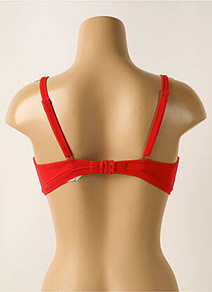 Haut de maillot de bain bretelles élastiquées ajustables haut soutien-gorge balconnet rouge SIMONE PERELE femme