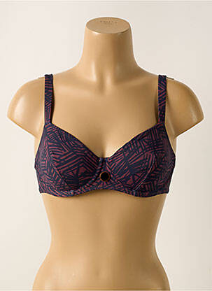 Haut de maillot de bain stretch haut soutien-gorge emboitant violet SIMONE PERELE femme