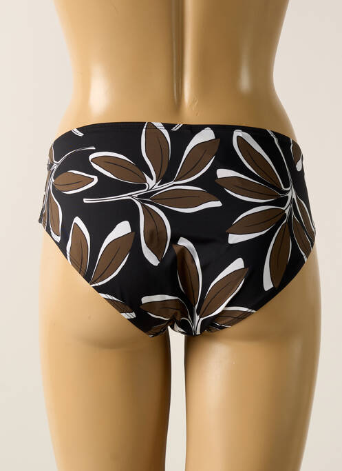 Bas de maillot de bain imprimé fantaisie culotte noir AUBABE femme