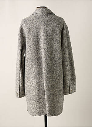Manteau long coupe droite sans capuche gris HEINE femme
