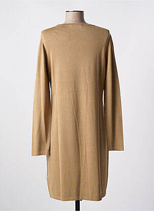 Robe pull coupe droite manches longues beige ESPRIT femme