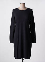 Robe pull coupe droite manches longues noir ESPRIT femme