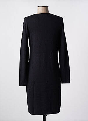 Robe pull coupe droite manches longues noir ESPRIT femme