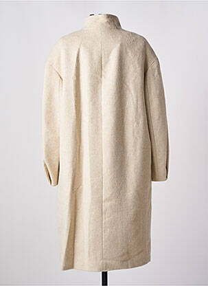 Manteau court coupe droite sans capuche beige HEINE femme