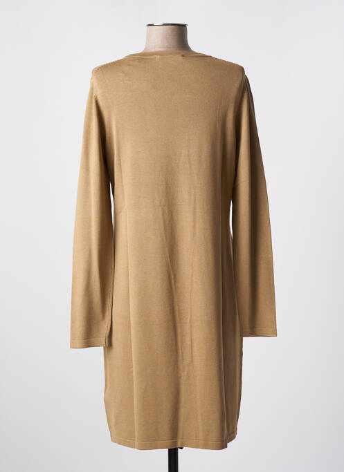 Robe pull coupe droite manches longues beige ESPRIT femme
