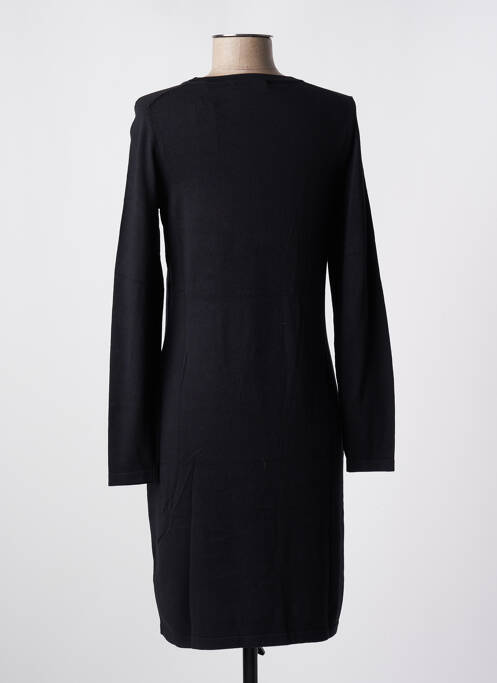 Robe pull coupe droite manches longues noir ESPRIT femme