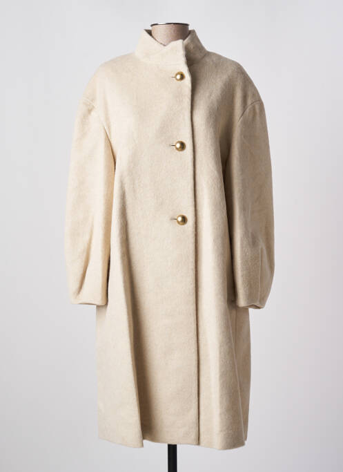 Manteau court beige HEINE pour femme