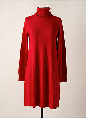 Robe pull manches longues manches longues rouge EDC BY ESPRIT femme